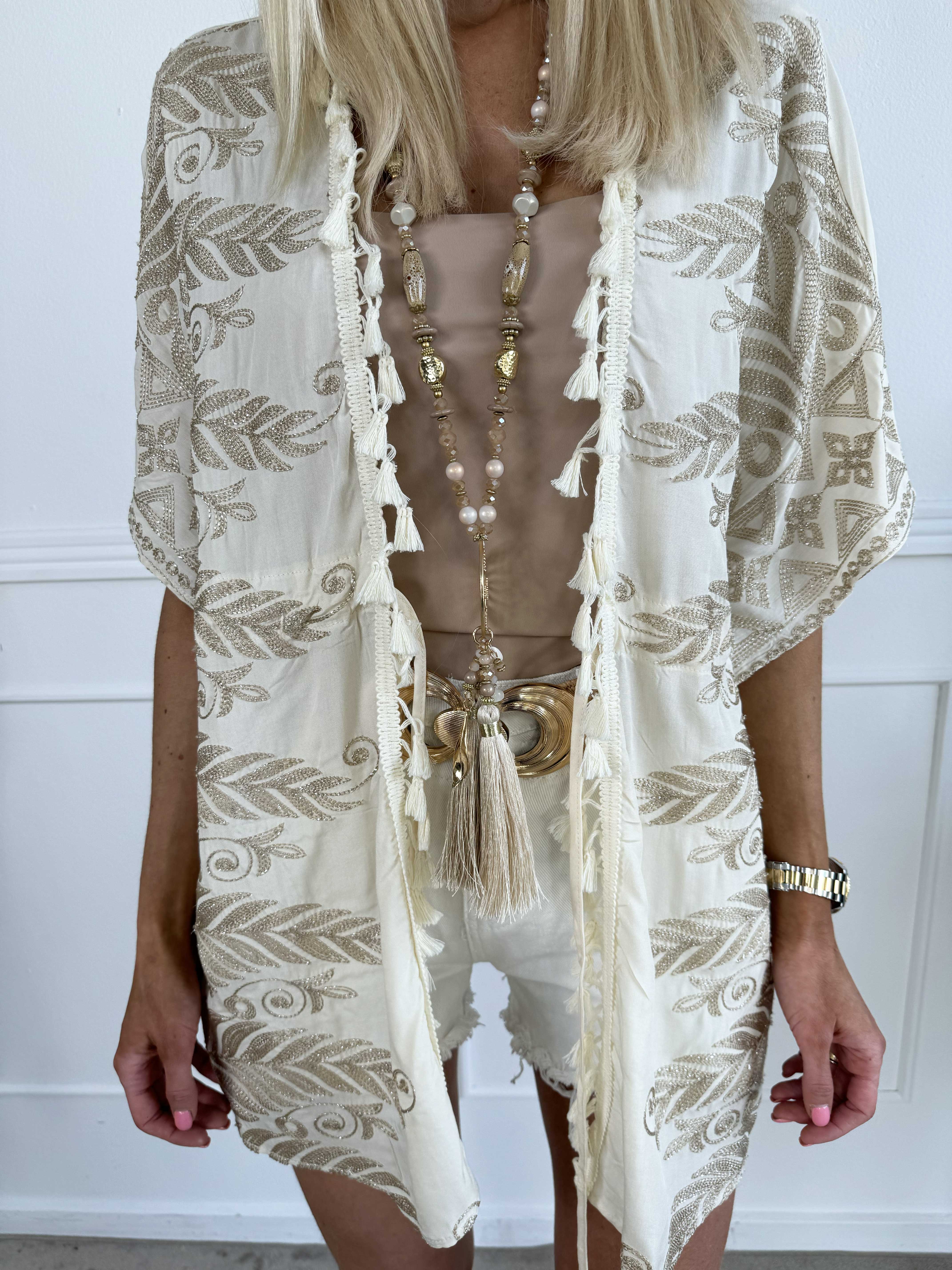 Samira - Smuk kimono med brodering